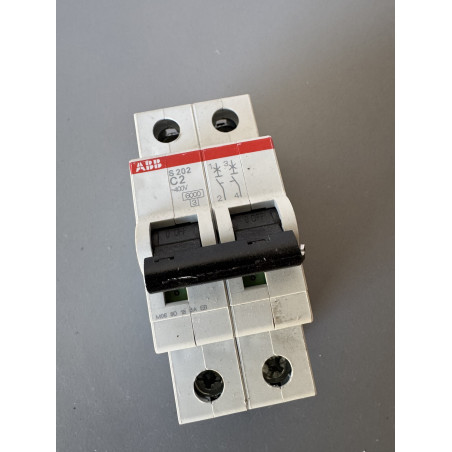 Disjoncteur bipolaire ABB S202-C2 2 A