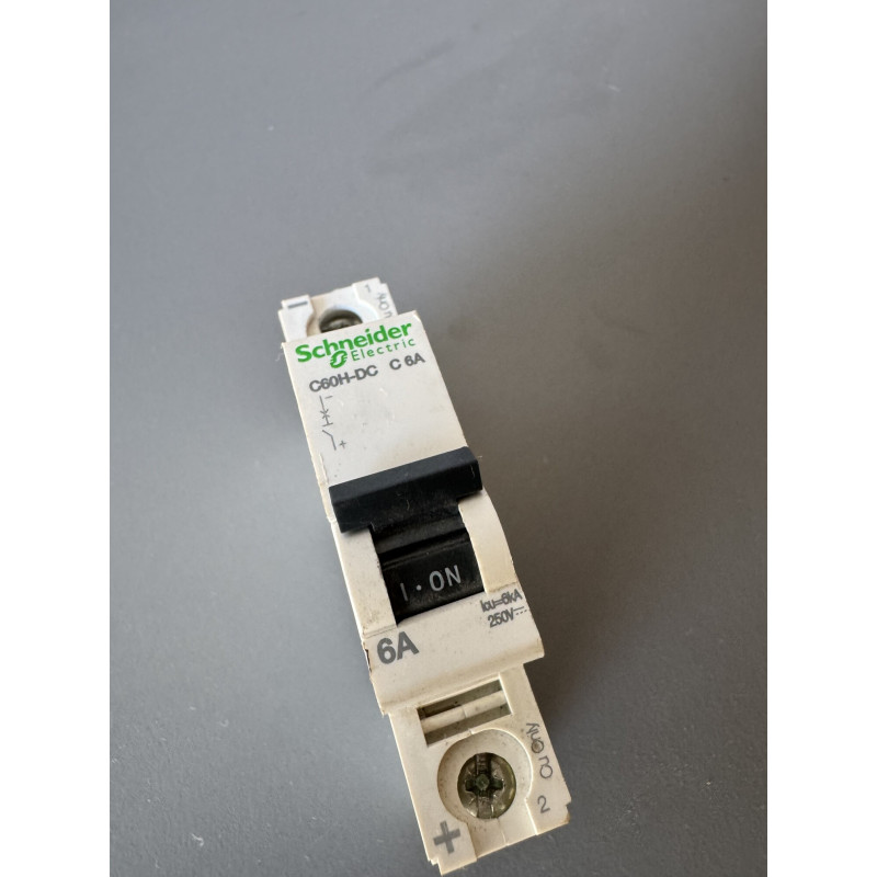 Disjoncteur courant continu Schneider Electric C60H-DC 6 A