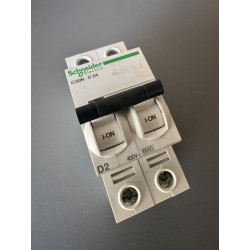 Disjoncteur modulaire bipolaire Schneider Electric iC60N A9F75202