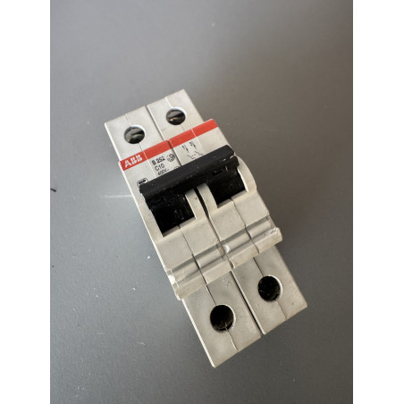 Disjoncteur modulaire bipolaire ABB S252 C10