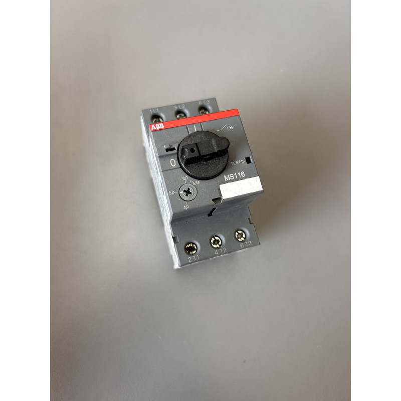 Disjoncteur moteur magnétothermique ABB MS116-6.3