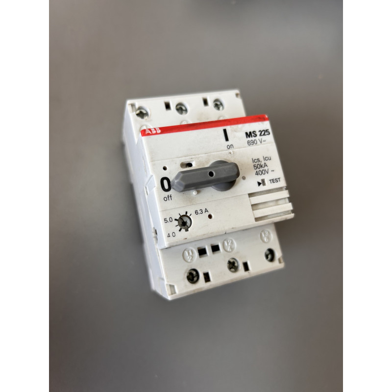 Disjoncteur moteur magnétothermique ABB MS225-6.3
