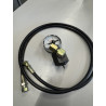 Manomètre à aiguille + bloc de raccordement hydraulique et flexible NPK
