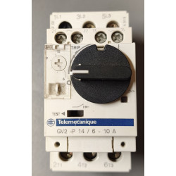 Disjoncteur moteur magnétothermique Télémécanique GV2-P14  avec module auxiliaire