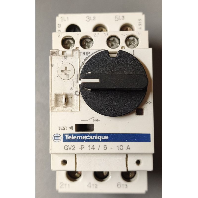 Disjoncteur moteur magnétothermique Télémécanique GV2-P14  avec module auxiliaire