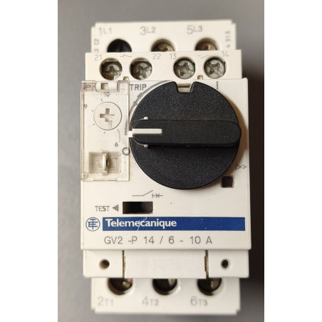 Disjoncteur moteur magnétothermique Télémécanique GV2-P14  avec module auxiliaire