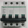 Disjoncteur modulaire tétrapolaire Schneider Electric C60N 4P 20A Courbe C 24229