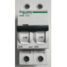 Disjoncteur modulaire bipolaire Schneider Electric iC60N 2P 4A Courbe D A9F75204
