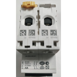 Disjoncteur modulaire bipolaire Schneider Electric iC60N 2P 4A Courbe D A9F75204
