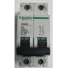 Disjoncteur modulaire bipolaire Schneider Electric C60N 1P+N 2A Courbe C 24184