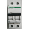 Disjoncteur modulaire bipolaire Schneider Electric iC60H 2P 2A Courbe C A9F84202