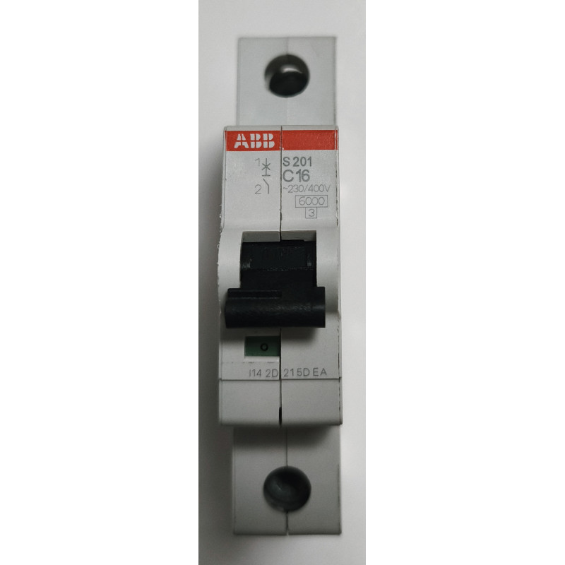 Disjoncteur monophasé ABB S201-C16 16 A