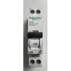Disjoncteur modulaire Schneider Electric Acti9 iDT40T 1P+N 25A Courbe C A9P22625