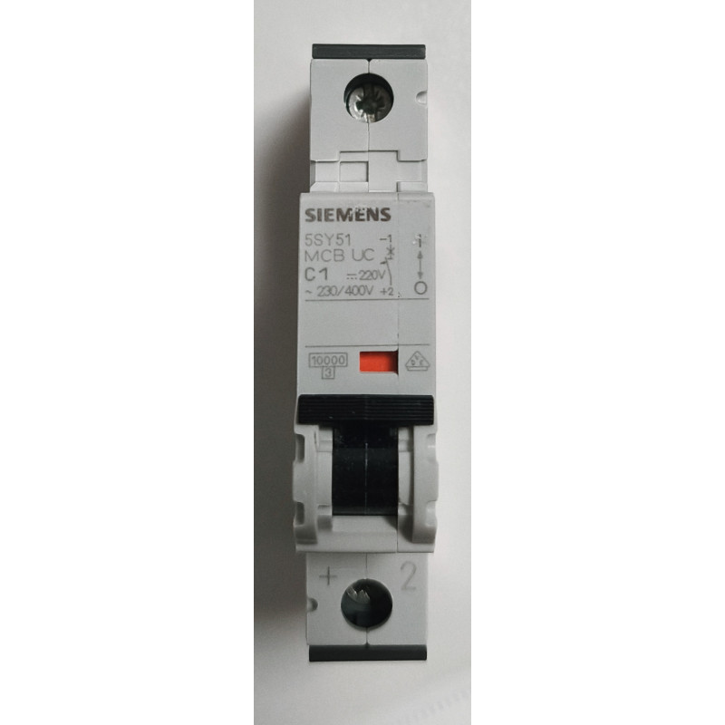 Disjoncteur modulaire Siemens SENTRON 1P 1A Courbe C 5SY5101-7