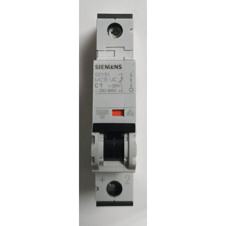 Disjoncteur modulaire Siemens SENTRON 1P 1A Courbe C 5SY5101-7