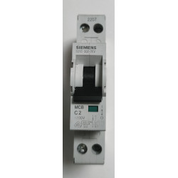 Disjoncteur modulaire Siemens SENTRON 1P+N 2A Courbe C 5SY3002-7