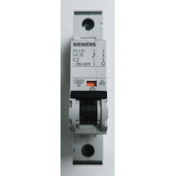 Disjoncteur modulaire Siemens SENTRON 1P+N 2A Courbe C 5SY3102-7