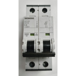 Disjoncteur modulaire Siemens SENTRON 1P+N 4A Courbe C 5SY6504-7