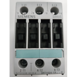 Contacteur triphasé Siemens SIRIUS 3RT1024-1AB00 3P 12A Bobine 24V AC