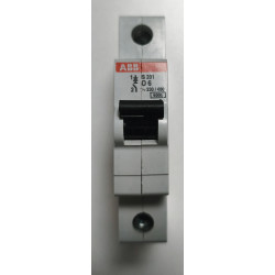 Disjoncteur monophasé ABB S201-D6 1P 6A
