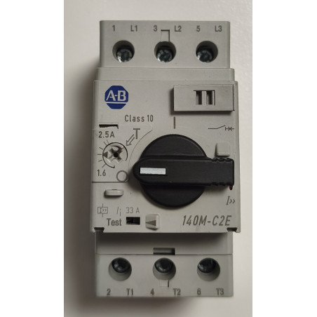 Disjoncteur moteur magnétothermique Allen-Bradley 140M-C2E-B25 1,6-2,5 A