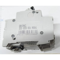 Disjoncteur modulaire tripolaire ABB 6A S203-D6 (avec auxiliaire S2C-H11L)
