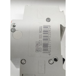 Disjoncteur modulaire tripolaire ABB 20A S203-D20 (avec auxiliaire S2C-H11L)